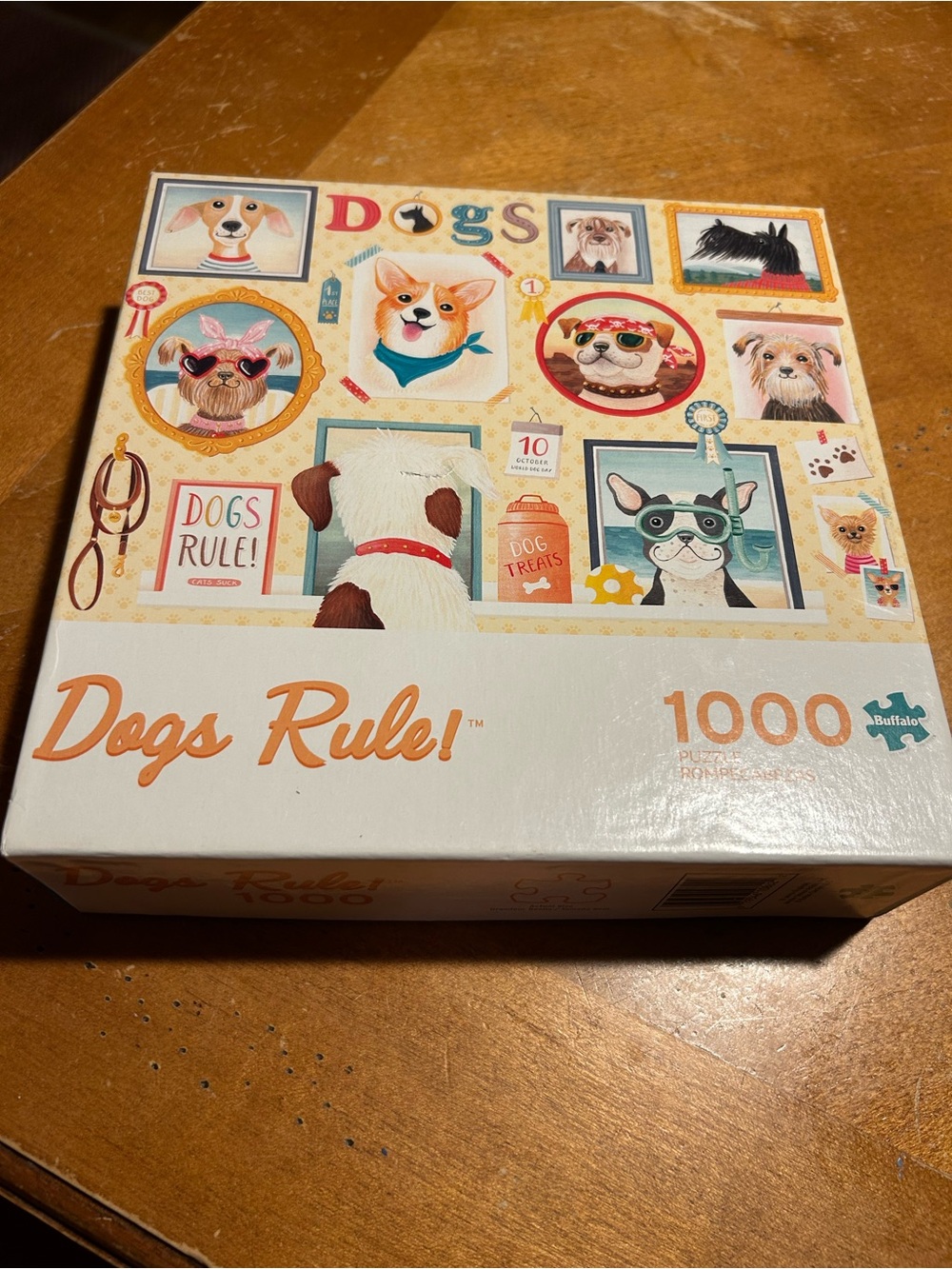 Buffalo David Bitton Dogs Rule! Jigsaw Puzzle - Multi-Color Artwork
